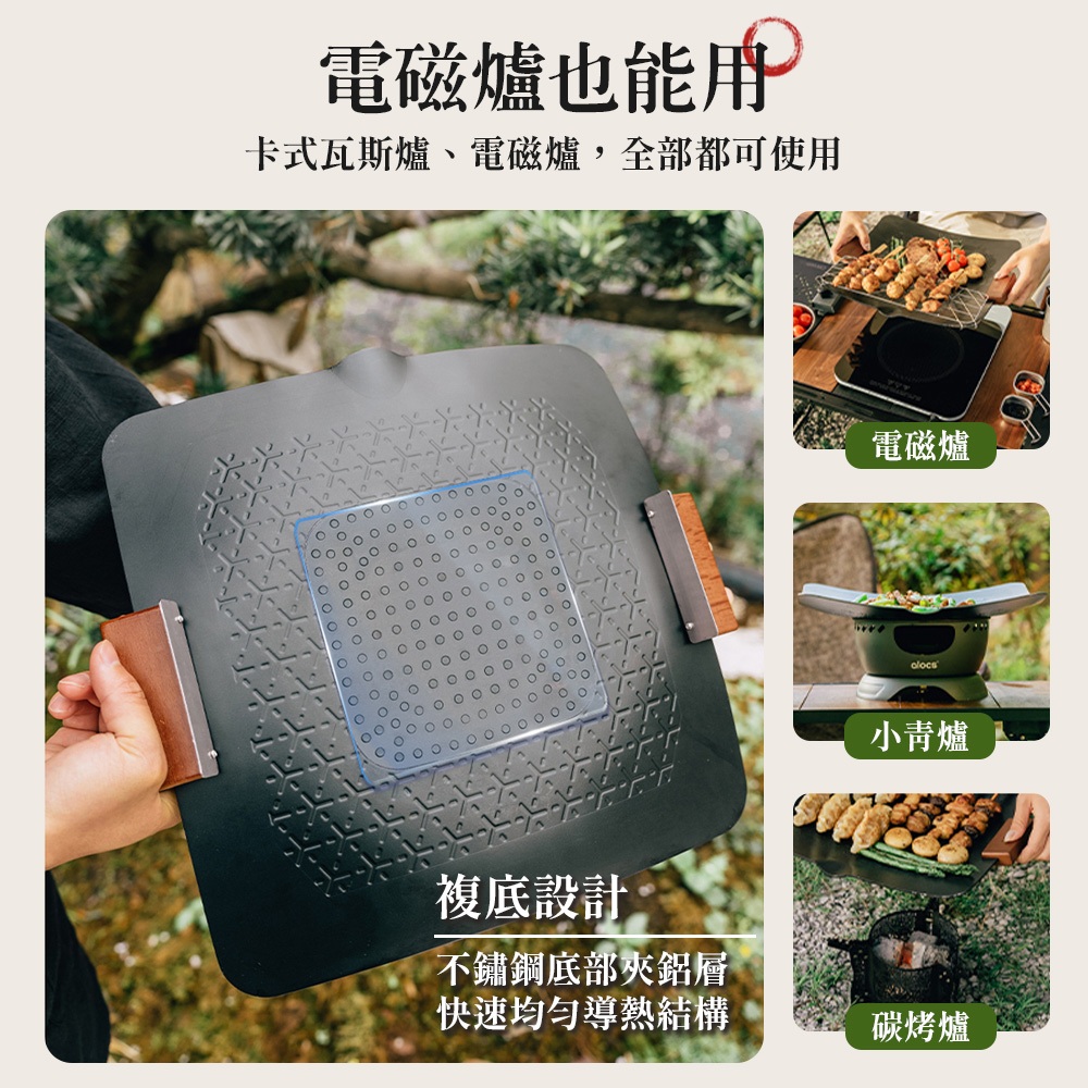 【APEX】戶外露營瓦片式烤盤, , large