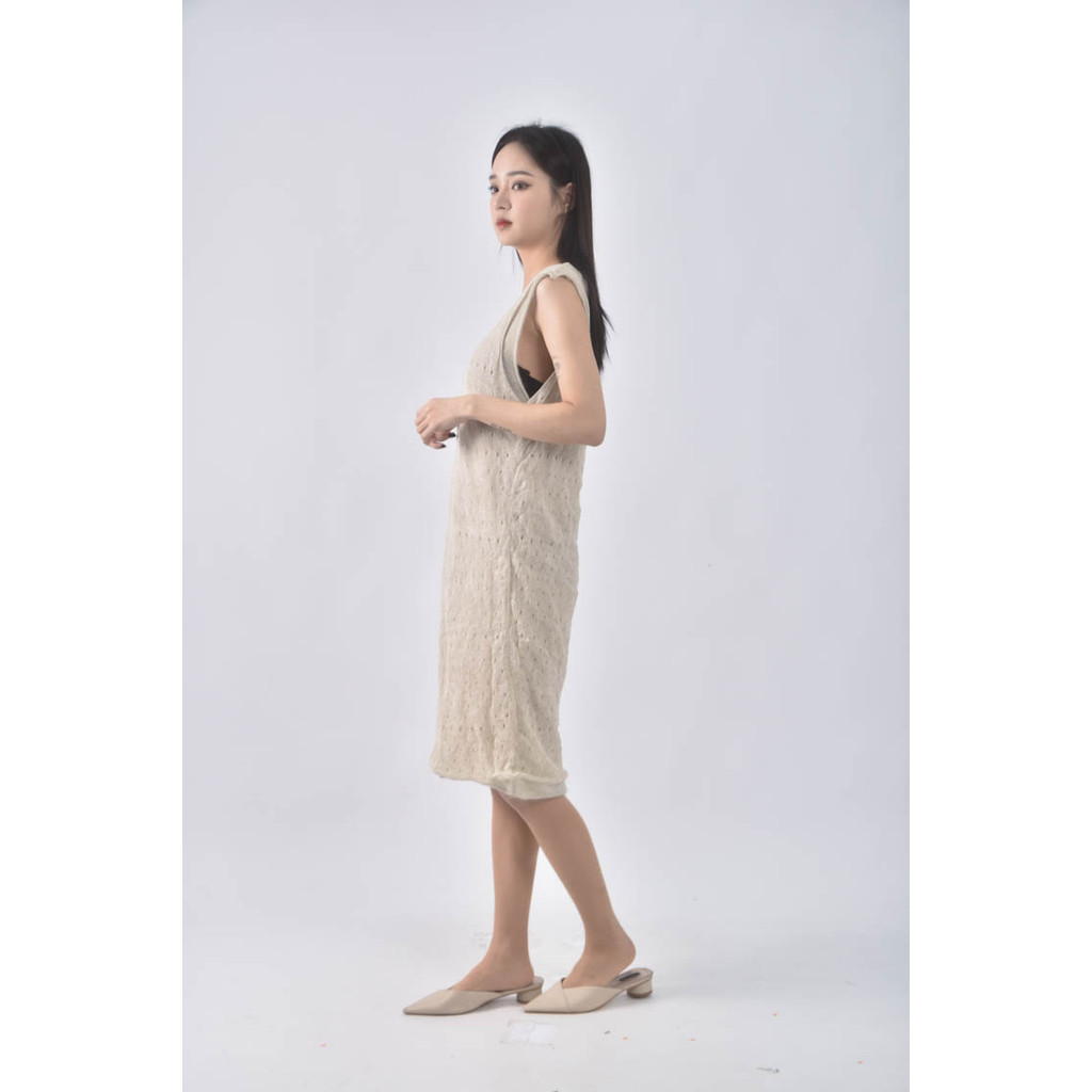 (S) liviana conti無袖灰色洋裝二手衣, , large