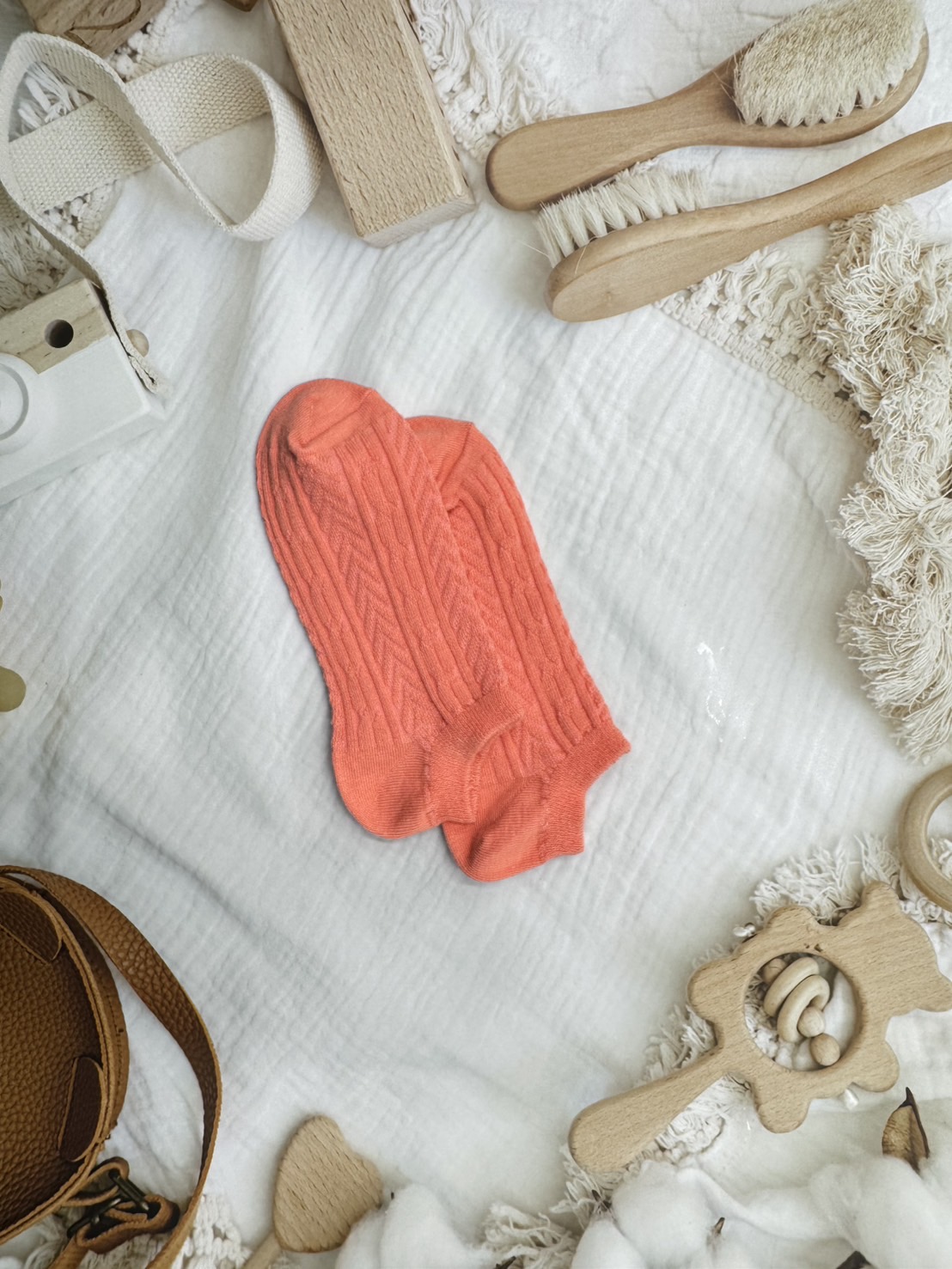 【RUNWAY】《RUNWAY SOCKS》Japanese/Korean Style Candy Socks – 22 Colors, Double Cylinder No-Show Socks – Peach Pink Limited Quantity – While Supplies Last, , large