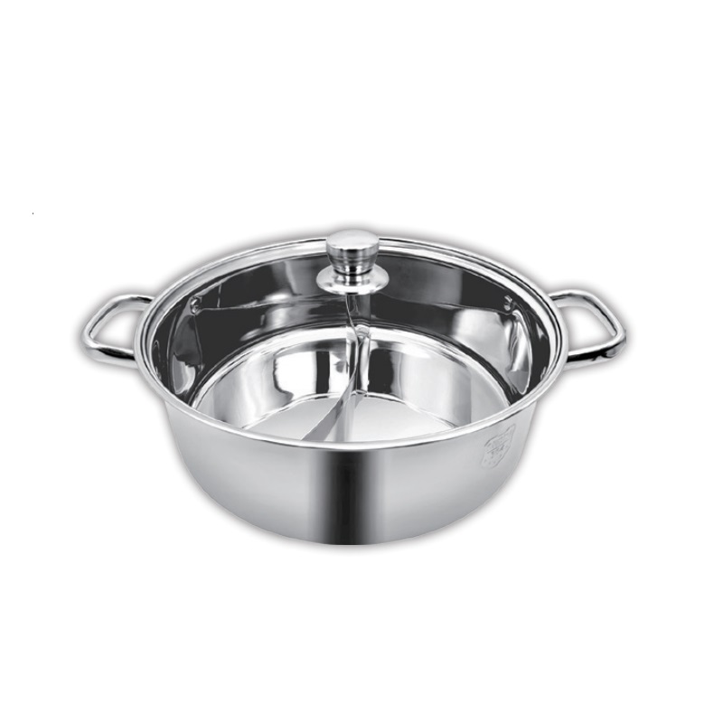 Twin-side hot pot 32cm, , large