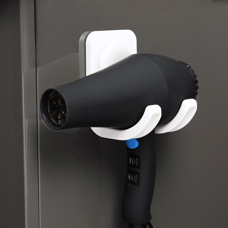 【收納精靈】RT-A8004 吹風機架 內附無痕膠片-白色, , large