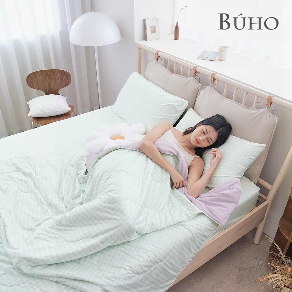 [Yang Qi] BUHO "Green to Summer" Frozen Ice Yarn 3.5 feet single bed sheet pillowcase two-piece set, , large