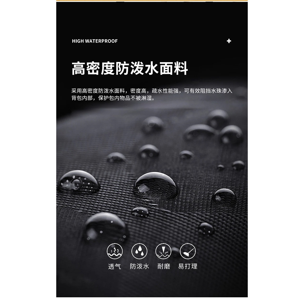 ~雪黛屋~AOKING 後背包大容量25L護脊電腦胸扣防盜拉鍊防水3D透氣導流尼龍布AS3339, , large