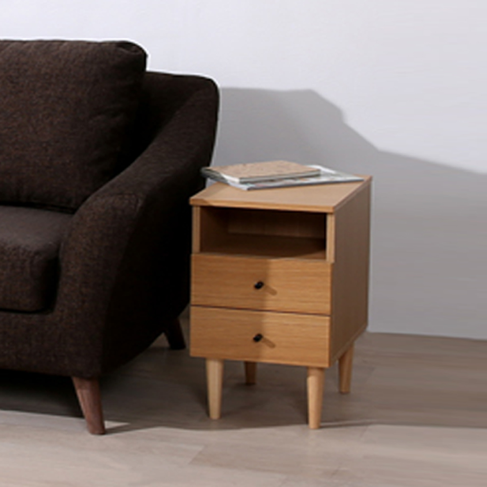 《C&B》代代木和風實用收納床邊櫃, , large