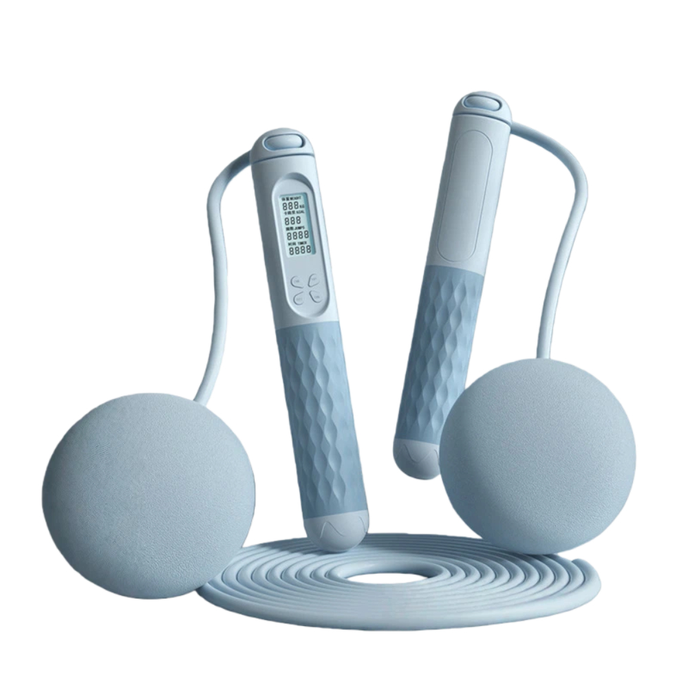 【A&R】智能計數負重跳繩-大球長繩款(藍色), , large