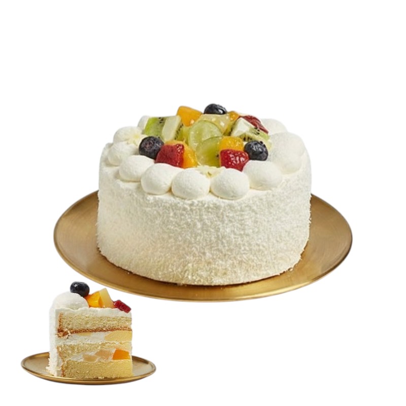 6 Fruit Chantilly Cream Cake, , large