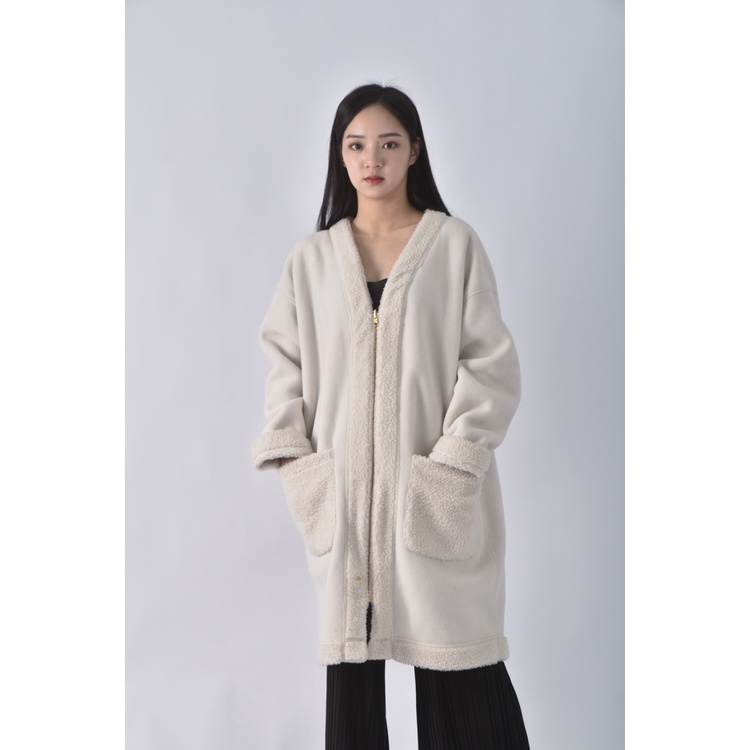 (M) 【房業涵私服】毛毛白色外套二手衣, , large