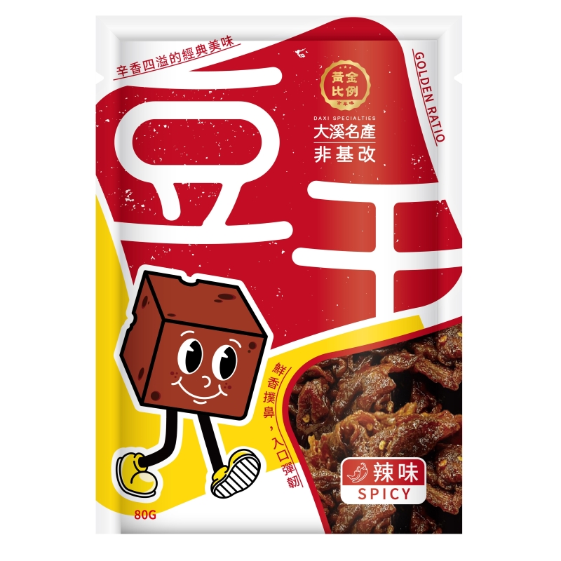 Non-GMO Dried Tofu (Spicy Flavor), , large