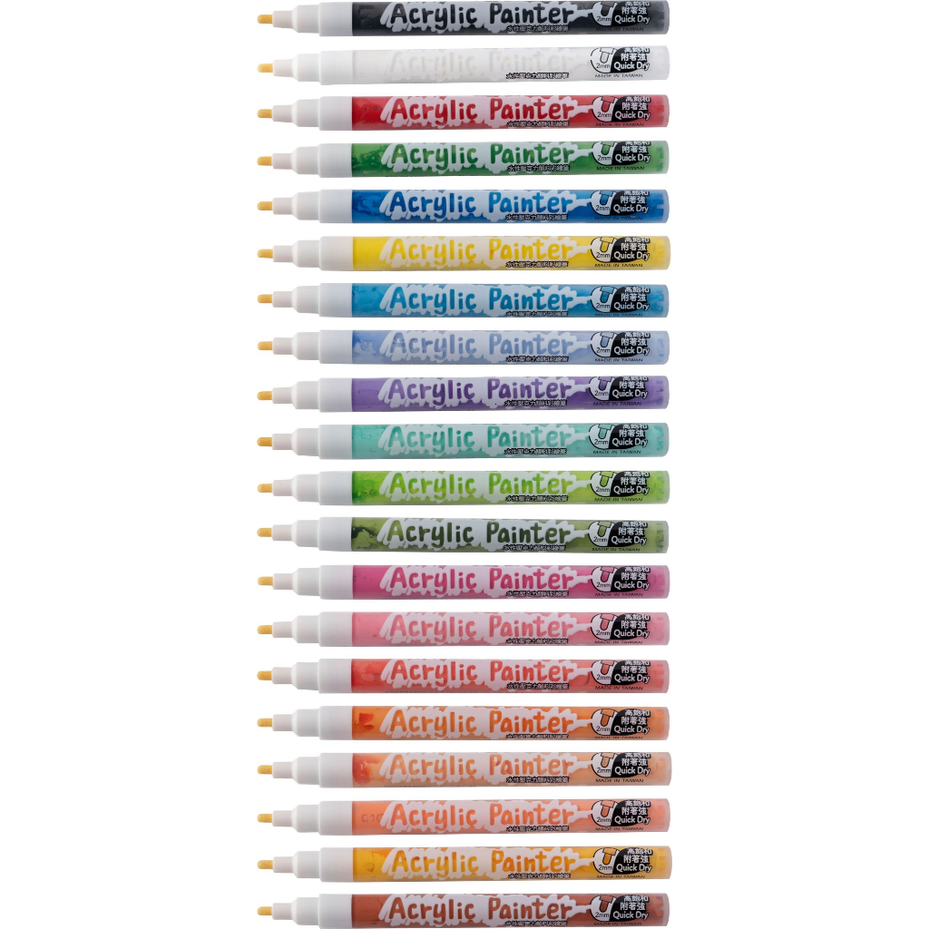 英士ACE 水性壓克力彩繪筆 5色套裝AP/5A*經典色/AP/5B*繽紛色AP/5C*質樸色AP/5D*粉色(多款)AP/5B*繽紛色, , large