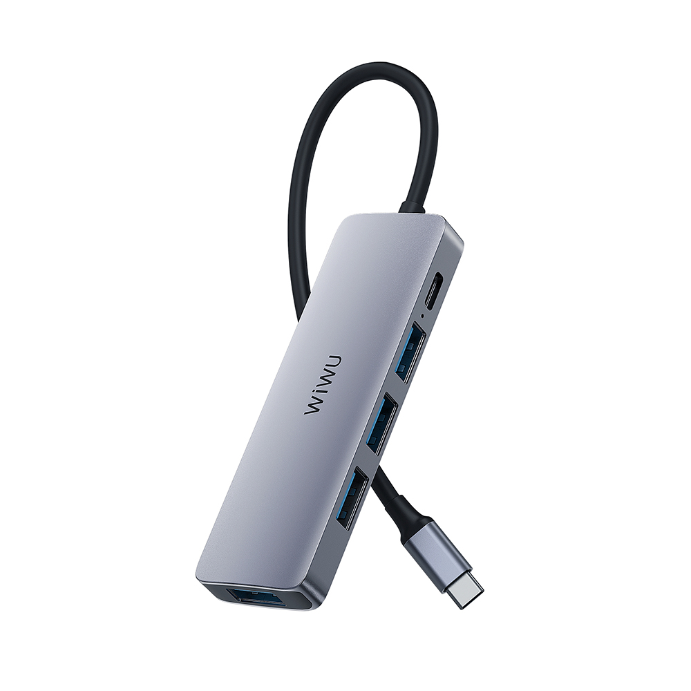 【WiWU】Alpha系列 USB-C HUB 五合一多功能集線器, , large