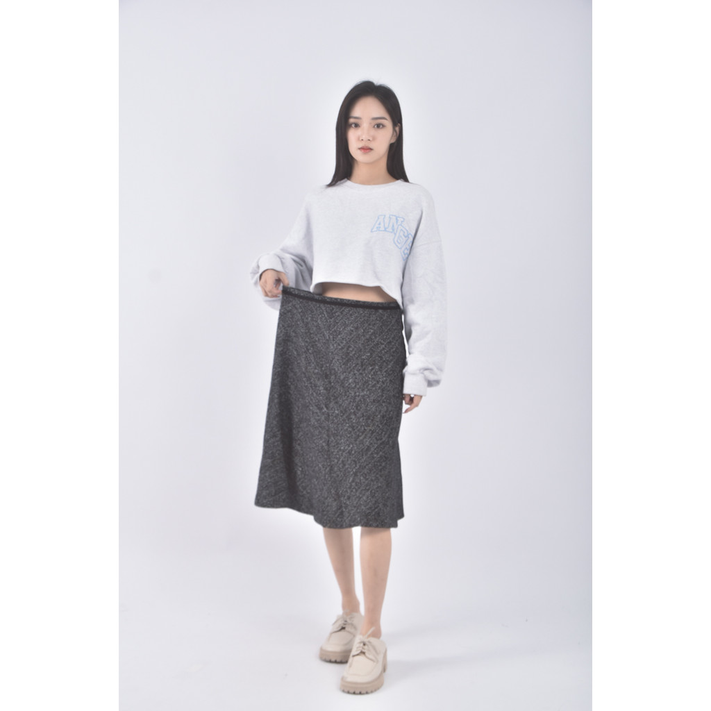 (2XL) 質感蝴蝶結黑色長裙二手衣, , large