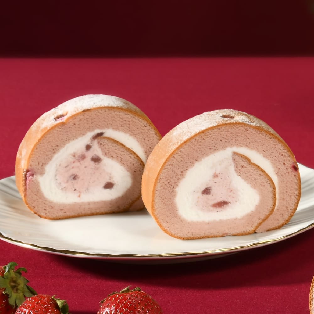 【Yannick 】Strawberry Cream with Jelly Roll Cake(12CM / Roll), , large