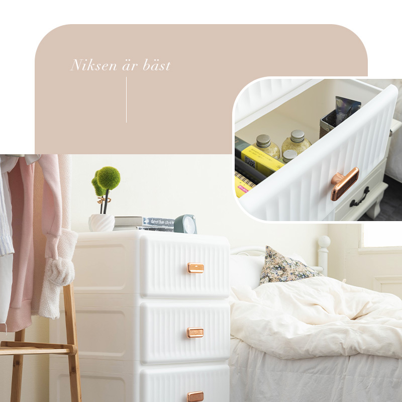 【Y HOUSE】Straight grain storage box, storage drawer, clothing storage, locker, plastic storage cabinet - four layers, , large