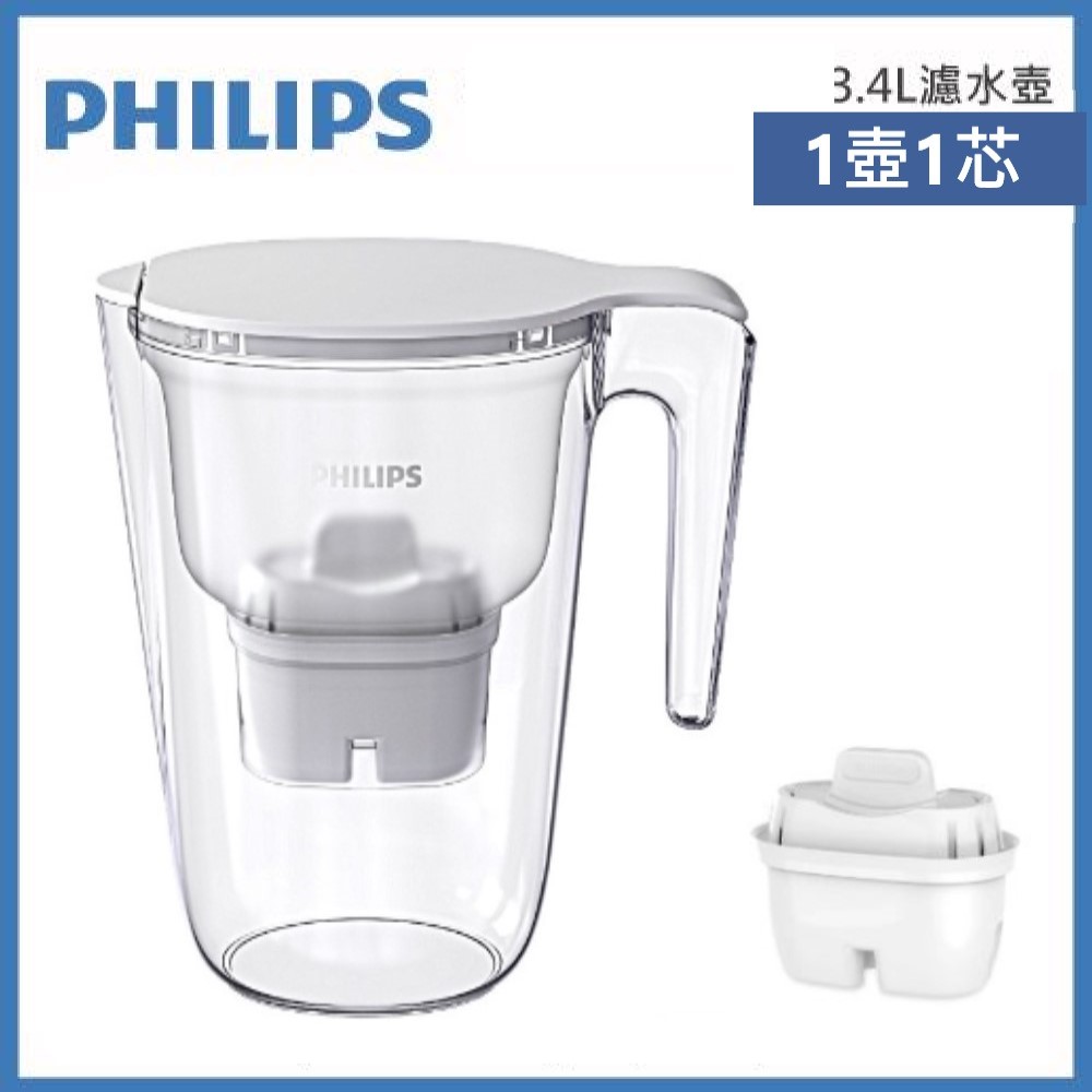 飛利浦 PHILIPS AWP2937長效超濾濾水壺3.4L(內含1芯, , large