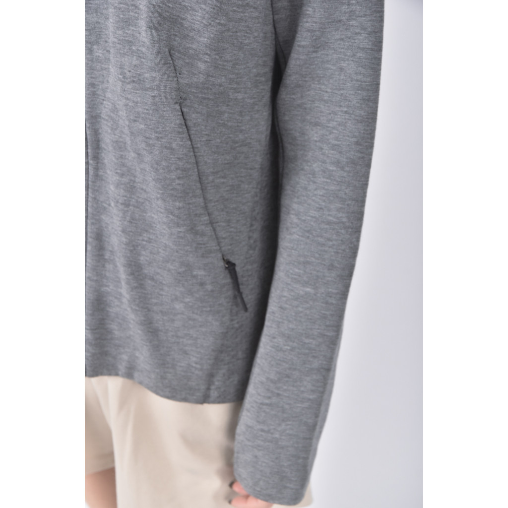(S) nike質感棉質連帽灰色外套二手衣, , large