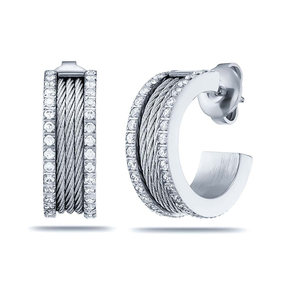 CHARRIOL 夏利豪 Forever magnifique 耳環 03-101-1139-41, , large