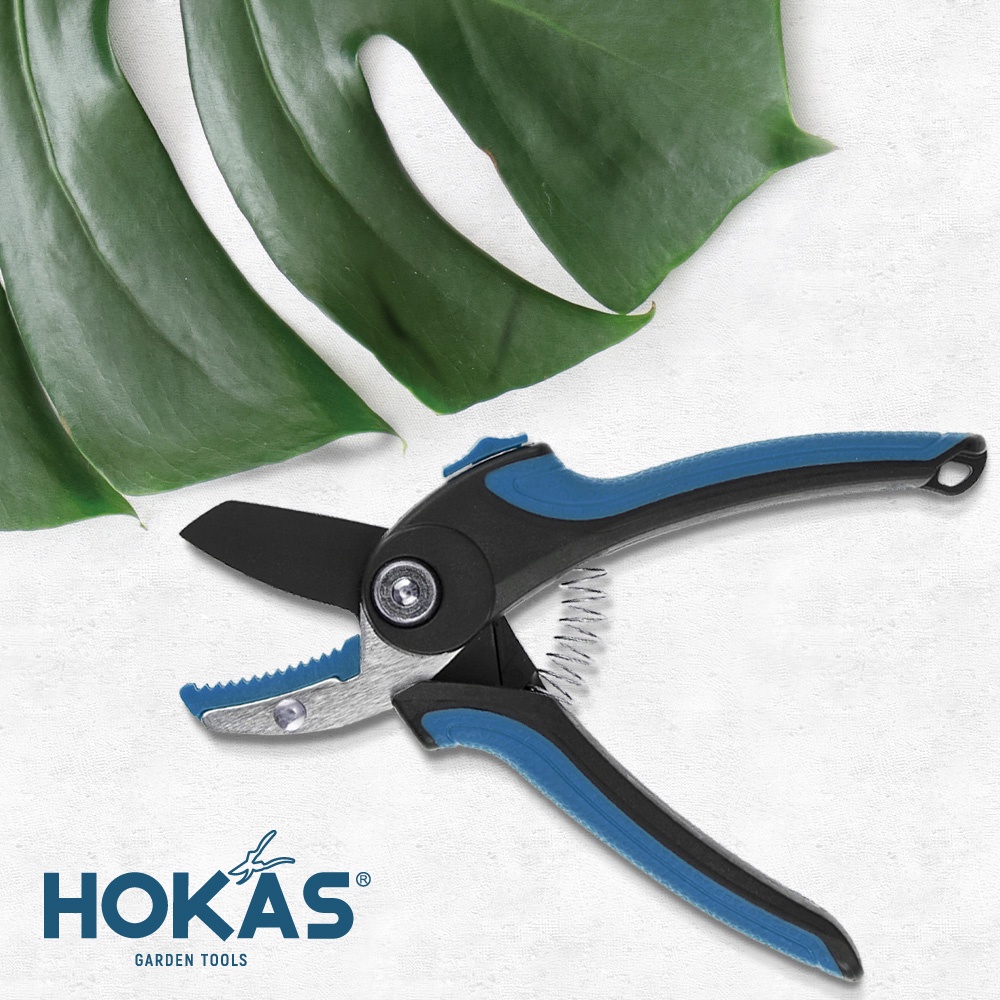 【HOKAS】S984刀砧型修枝剪 (園藝剪刀 花剪 樹枝剪 平口修枝剪 剪定鋏 樹剪 果樹剪 嫁接剪 採果剪), , large