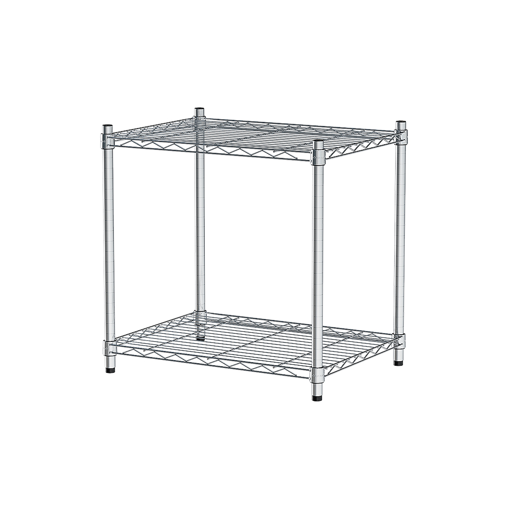 【Y HOUSE】60x45x60cm Lightweight Two-layer Iron Rack Iron Rack Shelf-Electroplating