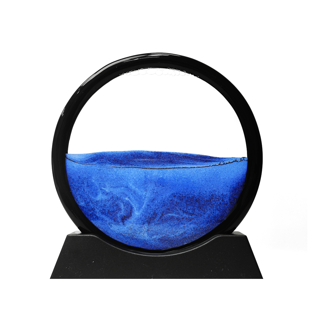 【上手家居】流沙畫-星空藍(沙漏/流動畫/沙漏畫/流沙擺飾/流砂畫/生日禮物)