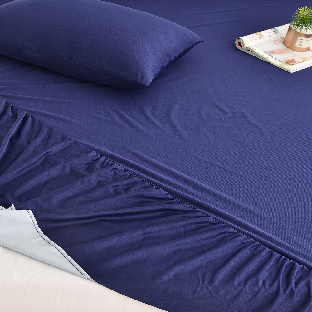 【FOCA】Illusory blue | Professional Care Grade 100% Super Waterproof Mattress Cover-Double, , large