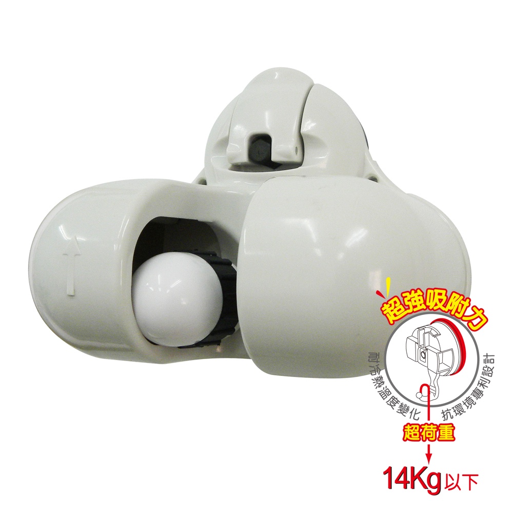 【雙手萬能】超荷重吸盤式工具夾 (拖把夾 掃具夾), , large