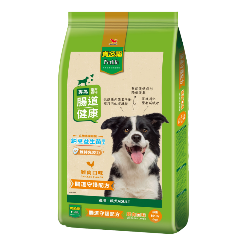 寶多福美食犬餐雞肉口味15kg, , large