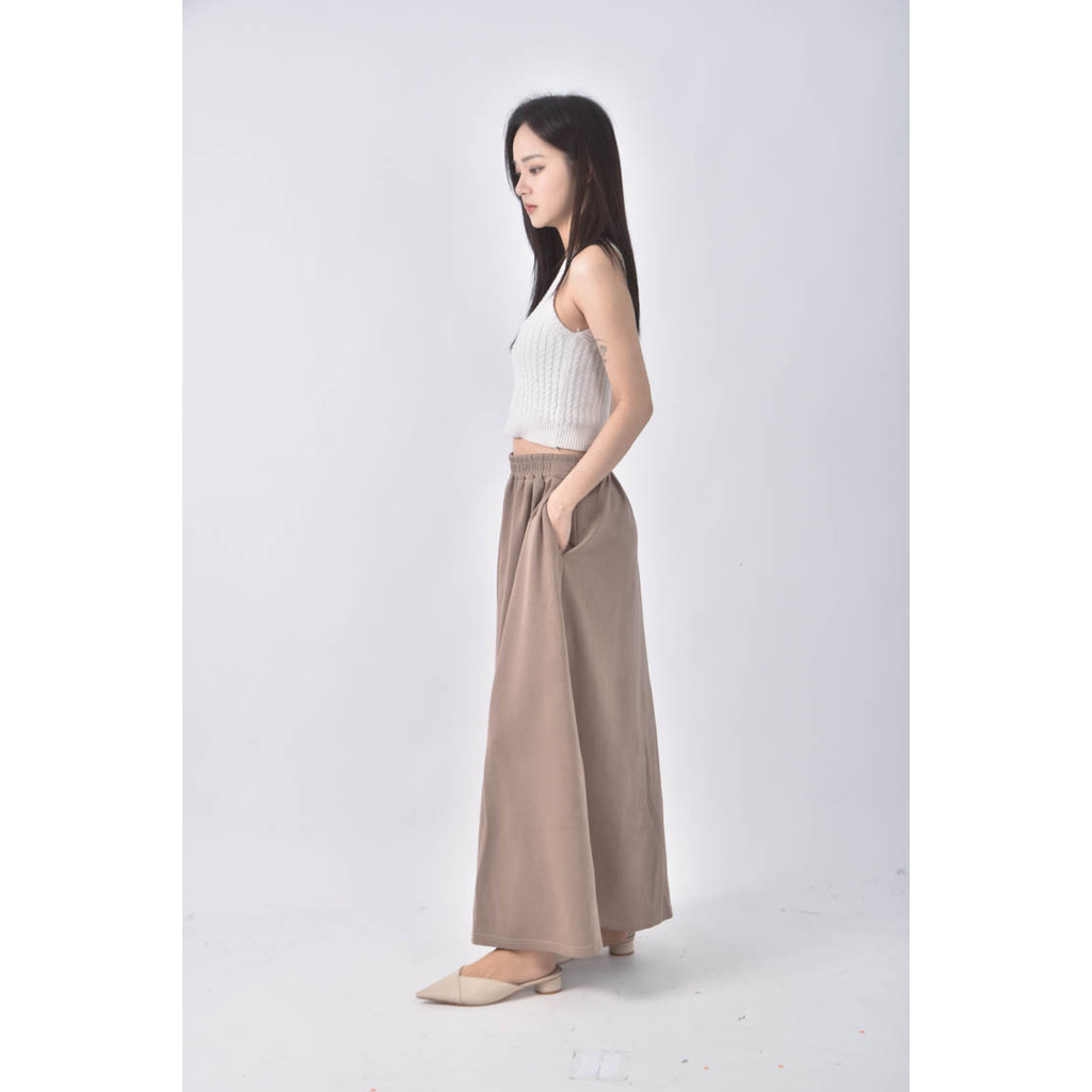 (XL) 寬鬆棕色長裙二手衣, , large