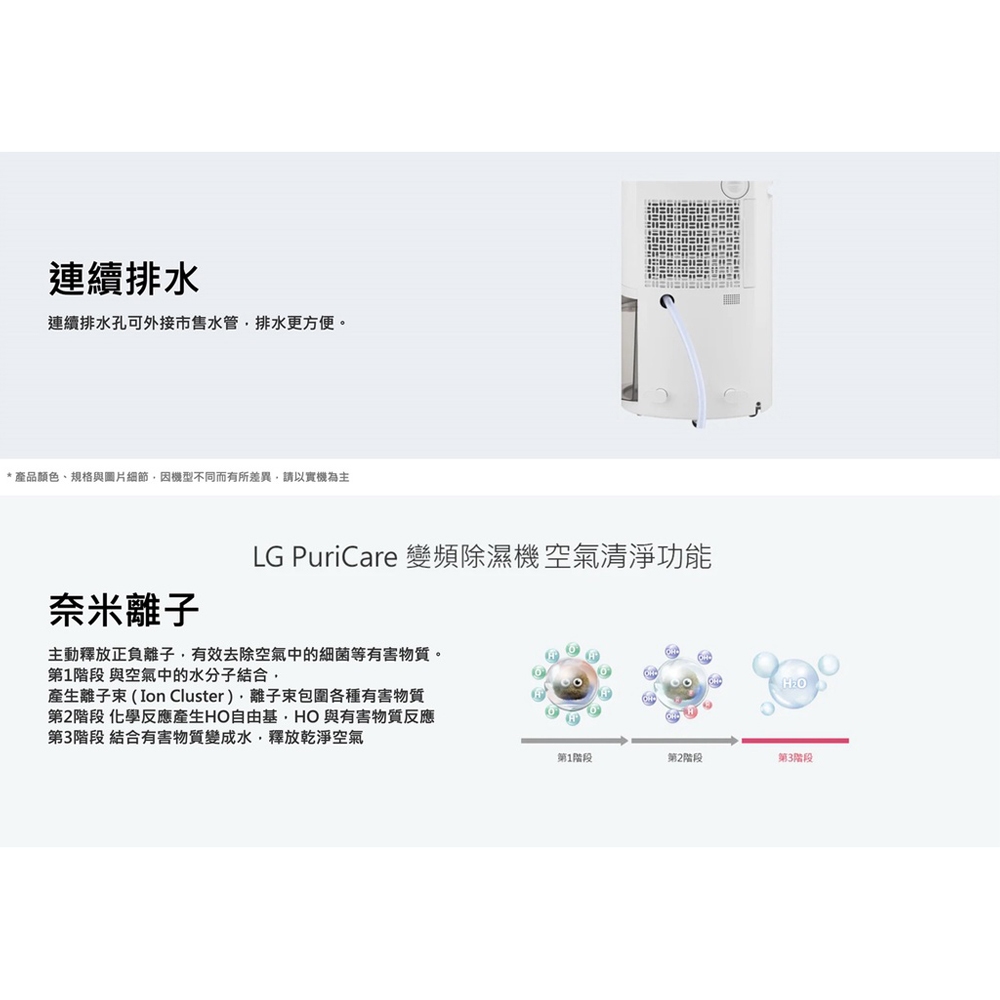 LG 18公升 PuriCare™ UV抑菌 一級節能 WiFi變頻除濕機 MD181QWE0, , large
