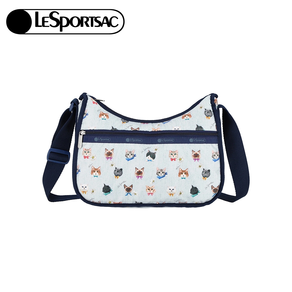 Lesportsac Classic Hobo 經典斜背包 送禮-晴空貓語, , large