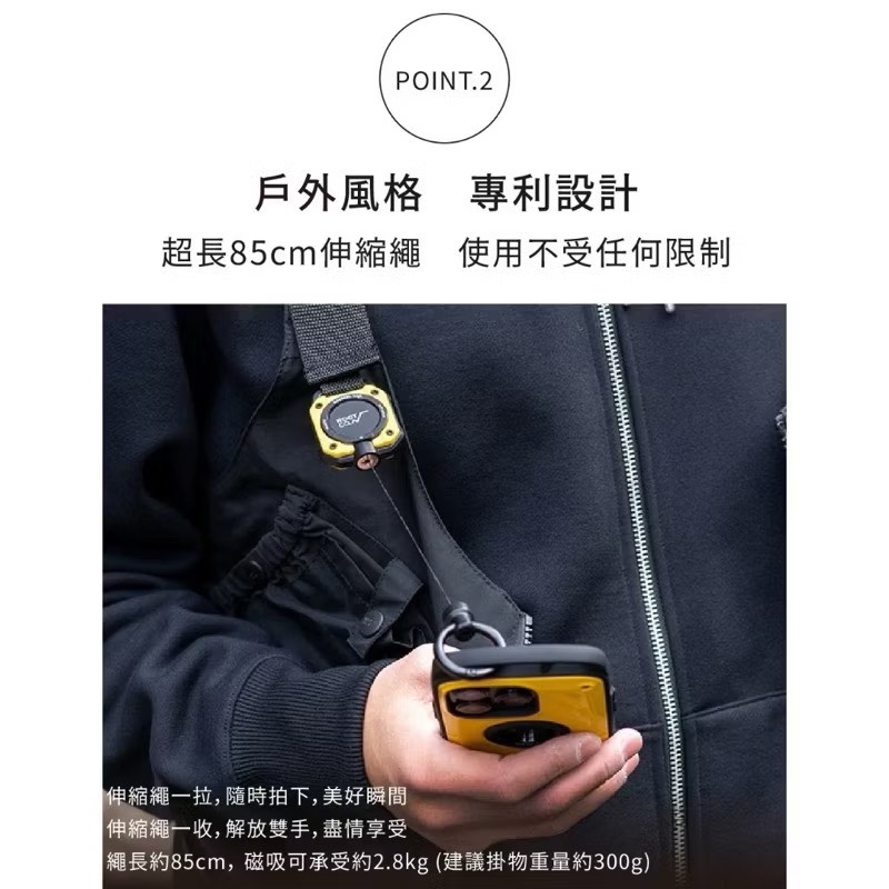 【Leo手機周邊專賣店】ROOT CO. 360度正方形多功能登山扣 / MAG REEL SQR. / 藍色, , large
