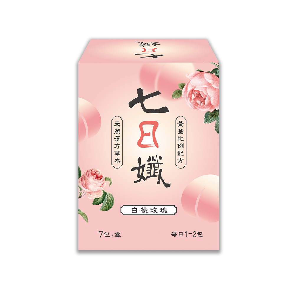 家家生醫-七日孅-白桃玫瑰茶4g X7, , large