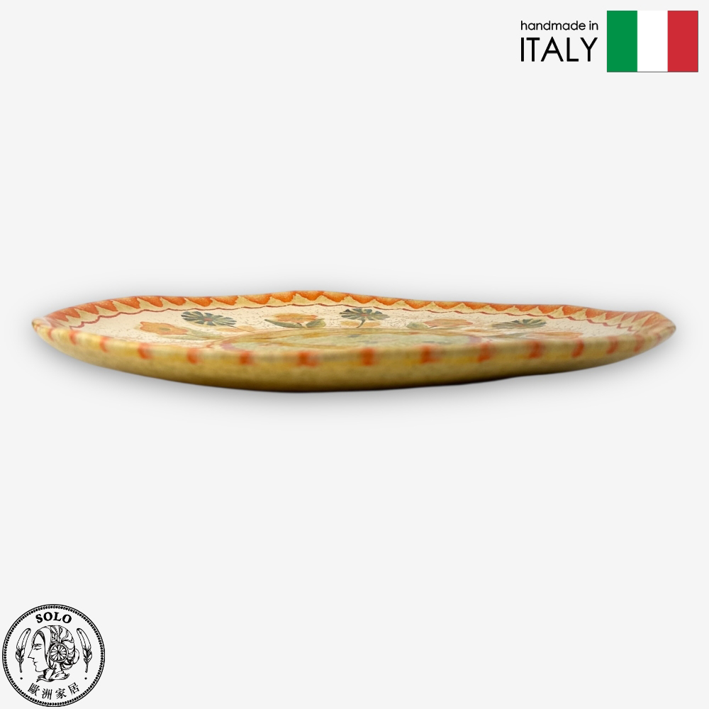 【SOLO Vintage】Modigliani Italian Pottery 27cm Dinner Plate FESTA Italian FESTA Party Series, , large