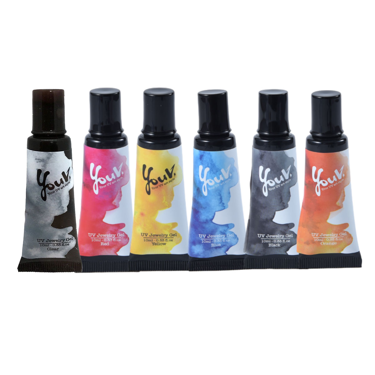 UV寶石膠-10ml 六色套組, , large