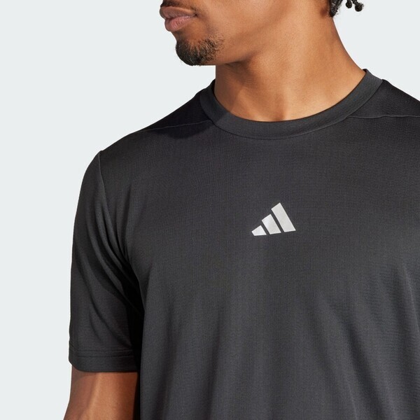 Adidas D4T HR Tee 男 短袖 上衣 運動 健身 訓練 慢跑 吸濕排汗 透氣 修身 黑 [IS3739], , large
