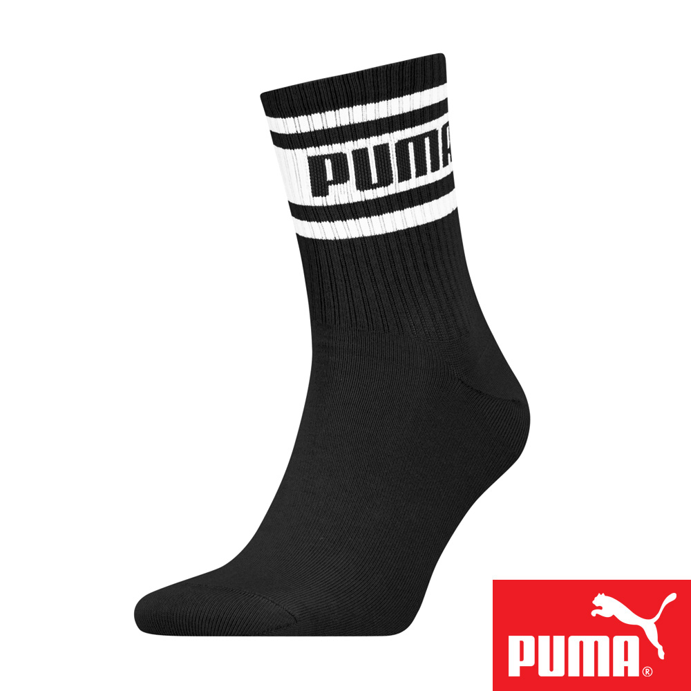 PUMA 男女款中短筒襪1雙裝 彪馬 跳豹 男襪 女襪 小腿襪 棉襪 柔軟 抗菌 除臭 耐磨 黑 白 白薄荷綠 米咖, , large