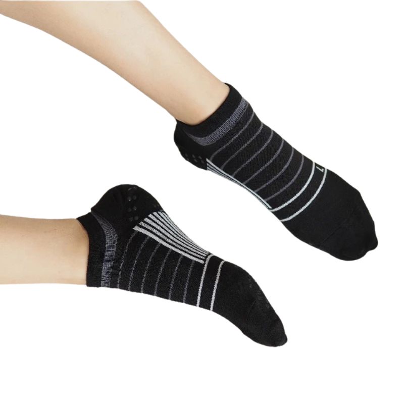 [Kaimei Cotton] MIT Taiwan-made Men's Thin Antibacterial, Deodorizing, Non-slip Functional Socks, Fine Striped Design, 25-28cm, Pack of 6, , large