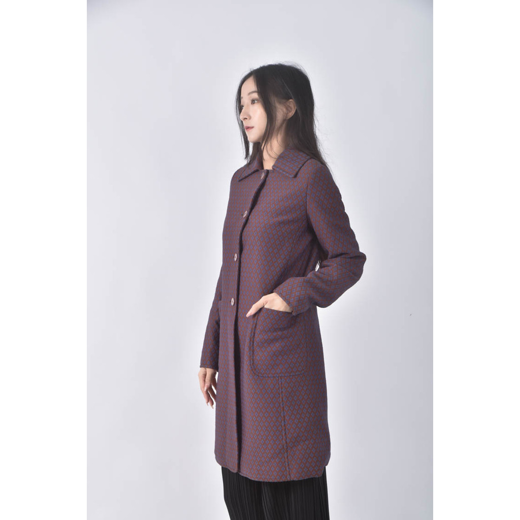 (S) miu miu長版藍色外套二手衣, , large