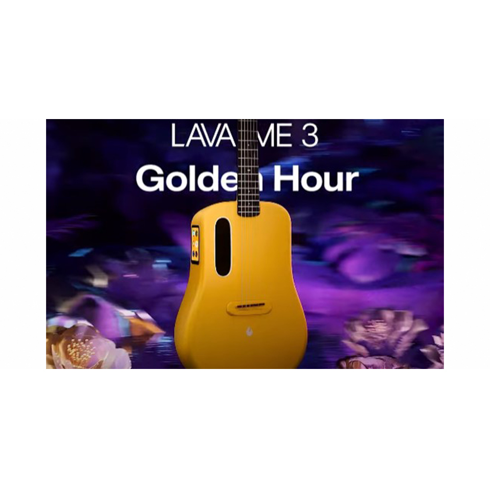 【福利品 限時加贈充電座】LAVA ME 3 36吋智能吉他 全球限量 Golden Hour 日出黃【敦煌樂器】, , large