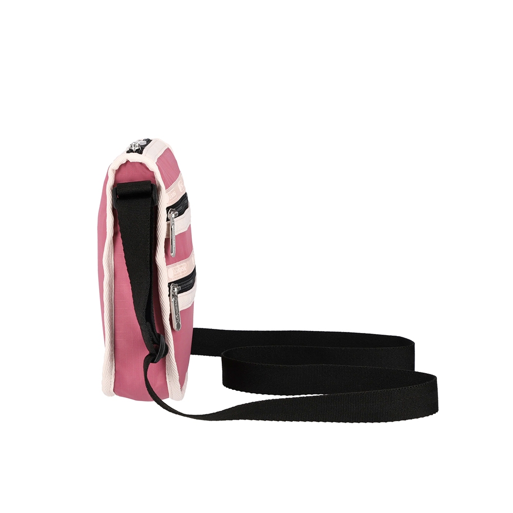|快速出貨|Lesportsac 3-Zip Crossbody 三層拉鍊斜背包 手機包 送禮-桃紅色, , large