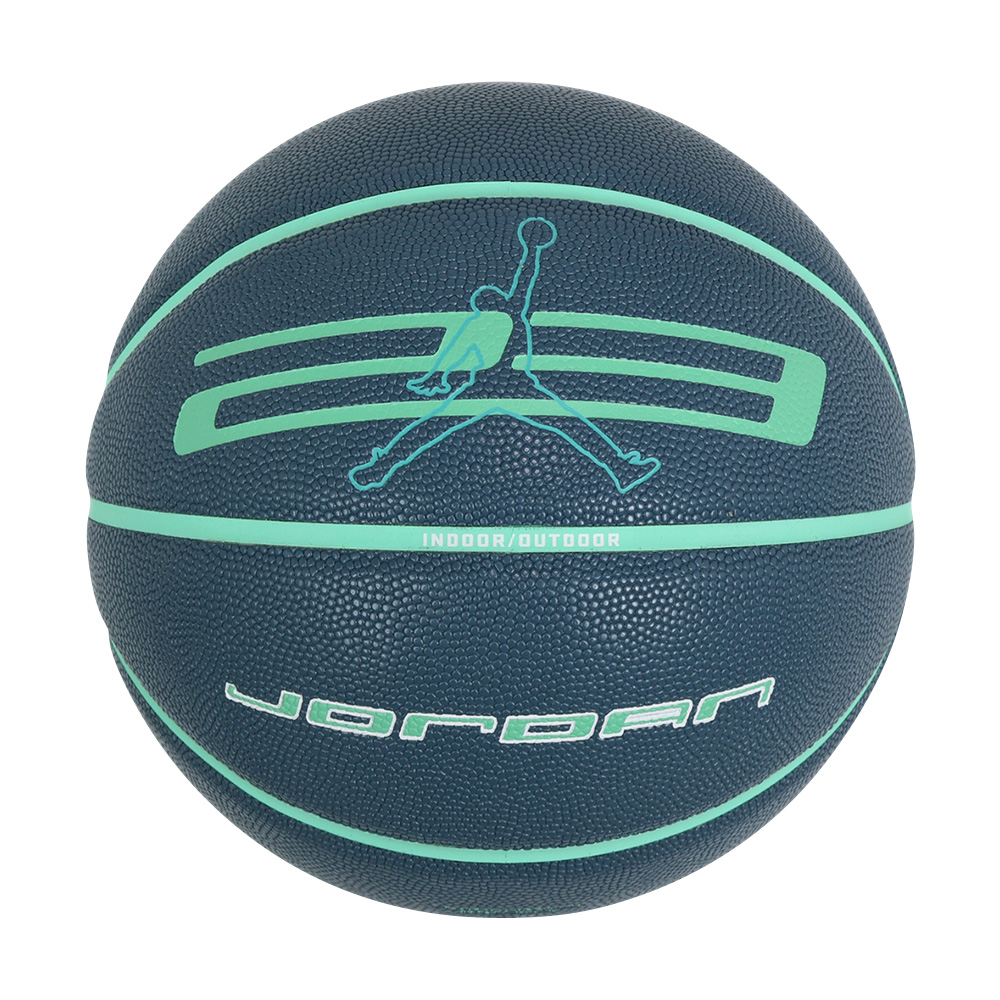 NIKE JORDAN ULTIMATE 2.0 8P 籃球 7號球 比賽 訓練 耐用 深溝 精準控球 室外用球 灰綠, , large