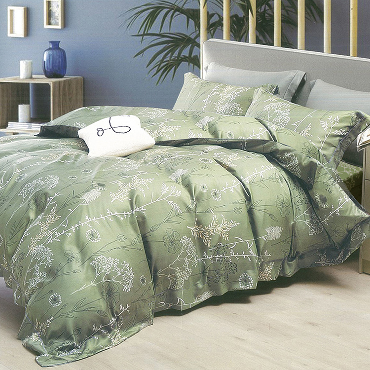 Indian新科技天絲吸濕排汗雙人加大四件式床包兩用被組-蘇菲亞