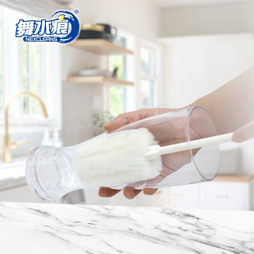 【舞水痕】RT-C3638 小蘇打菜瓜布洗杯刷 保溫瓶 水壺 玻璃杯 馬克杯, , large