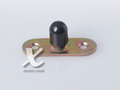 【協進五金】8號一字下止(短) 鎳+黑色輪, , large