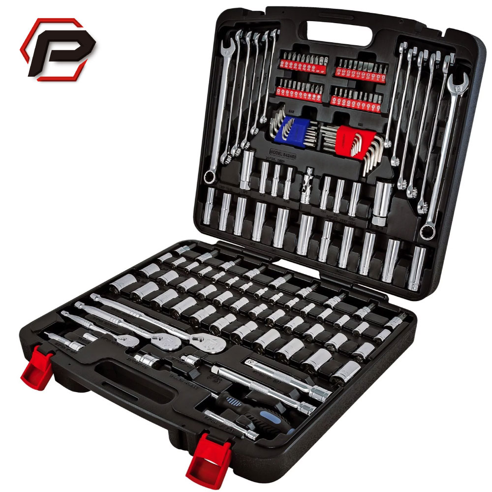 [寶力優 Powerbuilt] 152件式公/英制汽修工具組 英制套筒板手 棘輪板手 2分3分4分公英制套筒工具箱/642453, , large