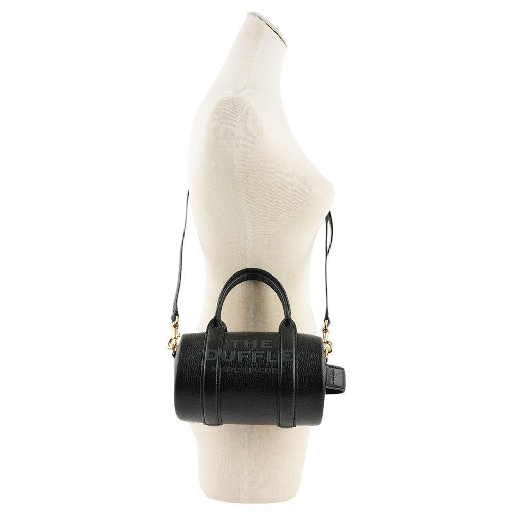 MARC JACOBS 粒面皮革迷你波士頓二用包/黑色, , large
