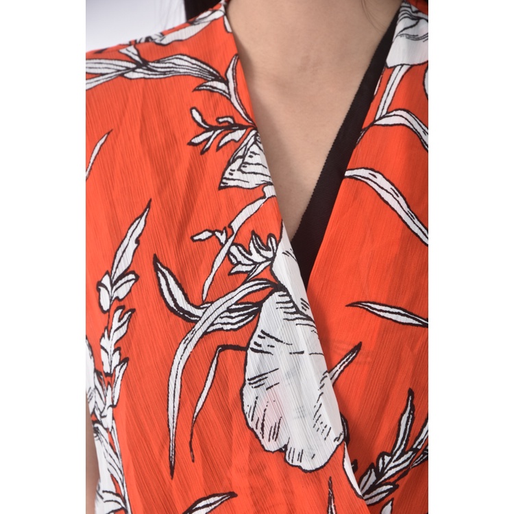 (S) moma質感羊毛兩件式橘色洋裝二手衣, , large