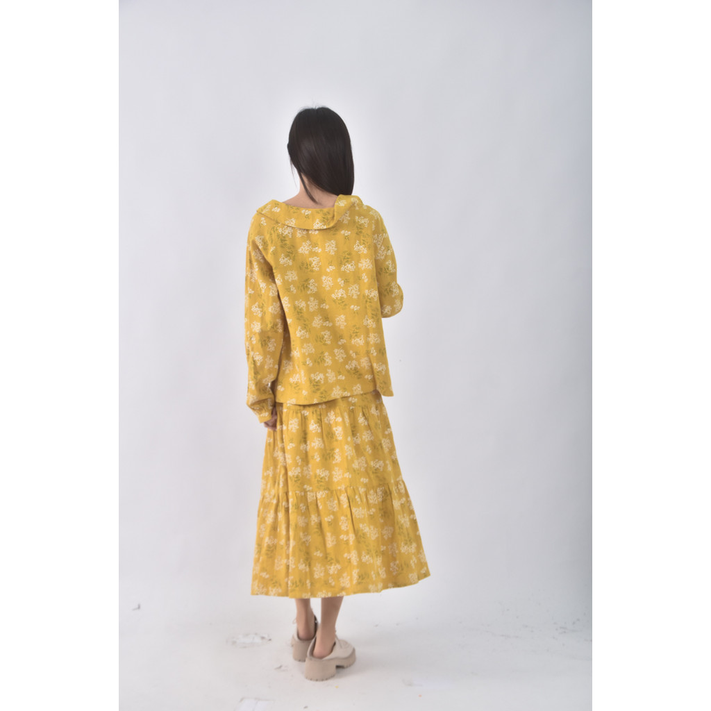 (2XL) b club棉質黃色套裝二手衣, , large