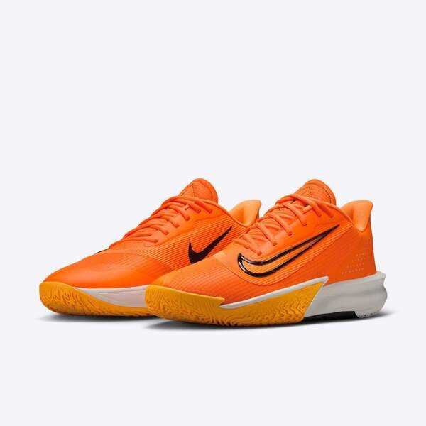 [Kixpress] Nike Precision VII 男 籃球鞋 運動 球鞋 低筒 7代 緩震 包覆 橘黃 [FN4322-800], , large