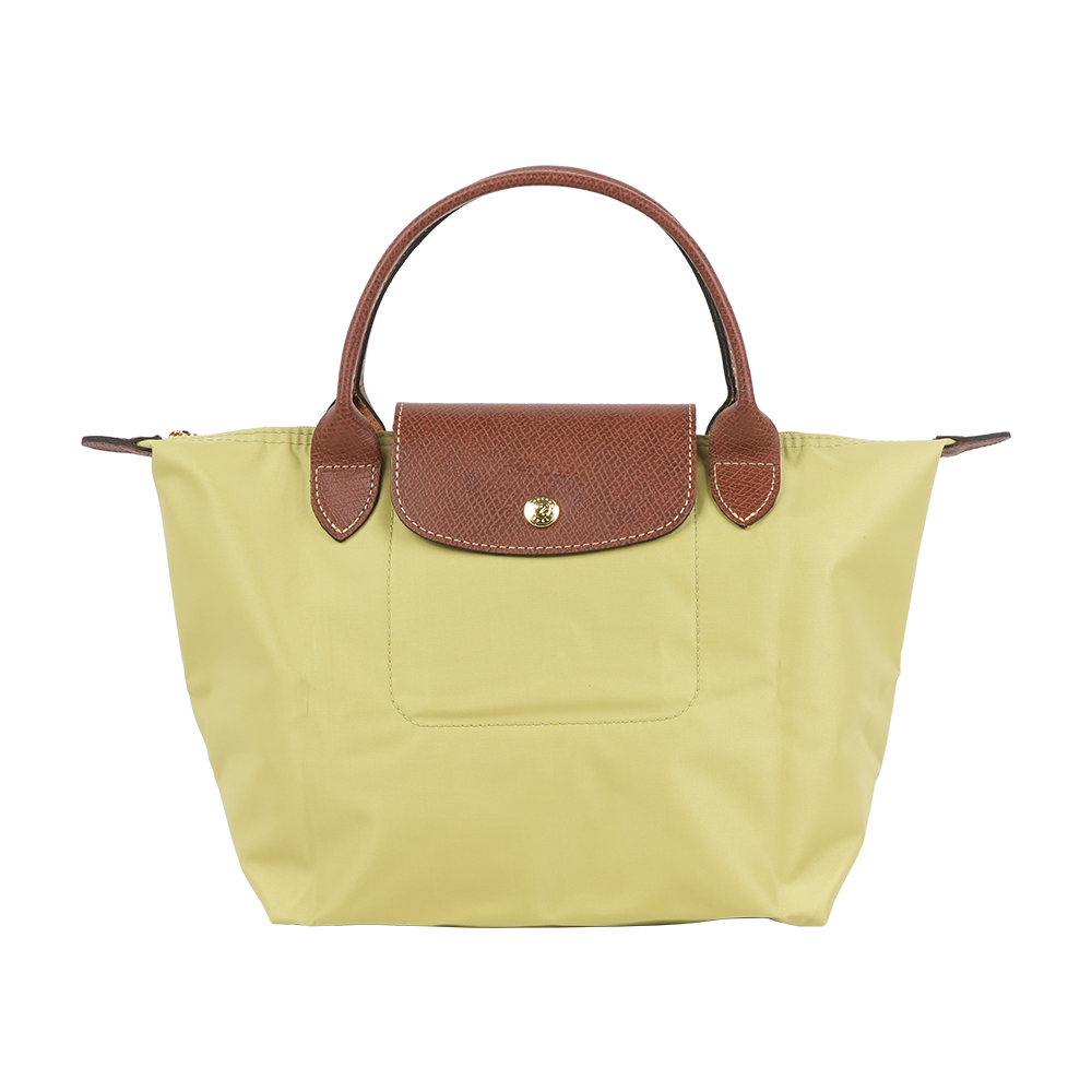 LONGCHAMP S號短把LE PLIAGE摺疊水餃包(開心果綠色), , large