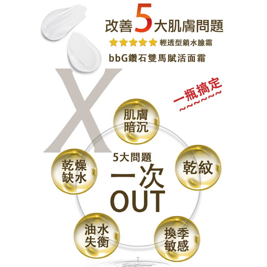 【bbG】鑽石賦活霜120ml (滋潤霜/修護霜), , large